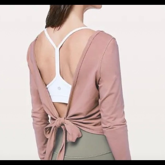 Lululemon Athletica Cropped Wrap Shirt - Picture 1 of 6